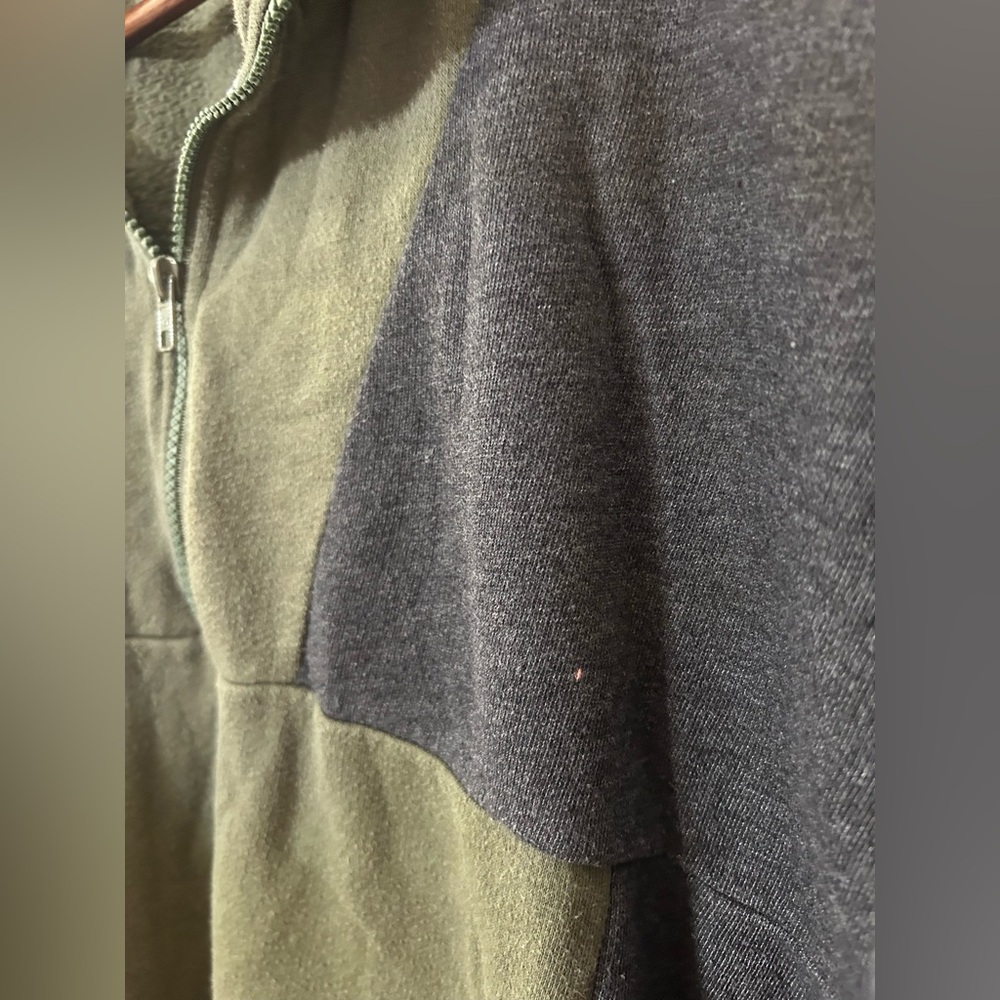 PINK Color Block Varsity Half Zip Sweatshirt - Picture 4 of 5